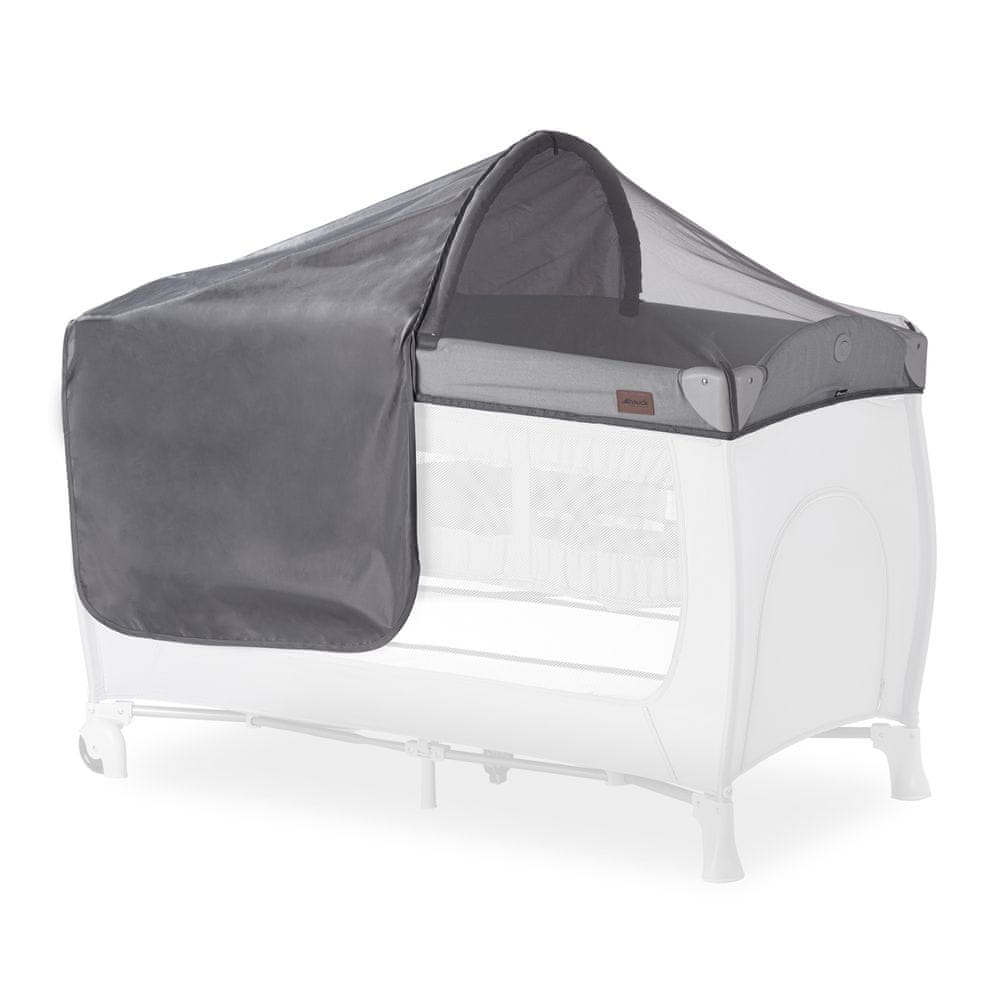 Hauck Travel Bed Canopy Grey - zánovné